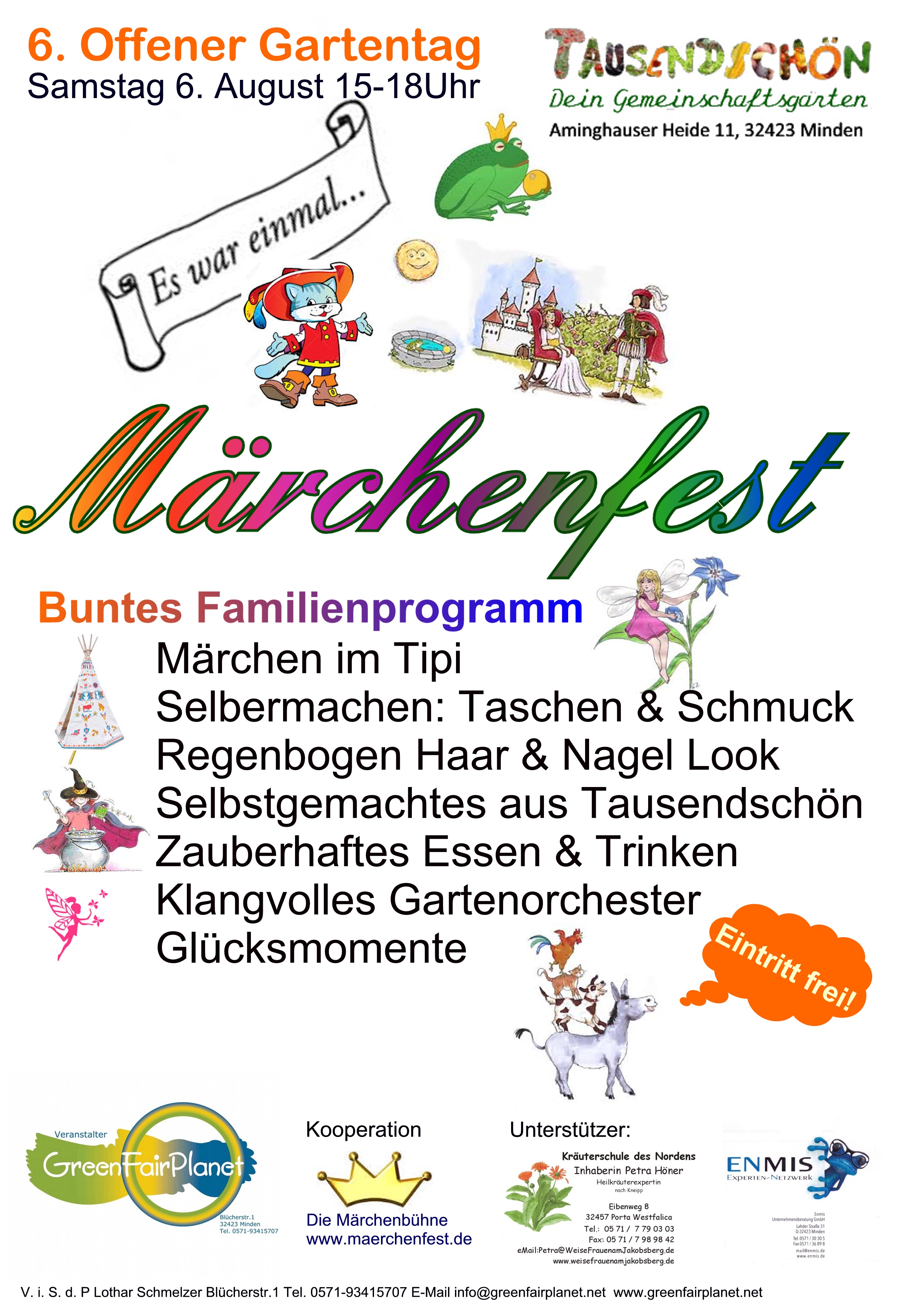 Märchenfest 6. August Plakat